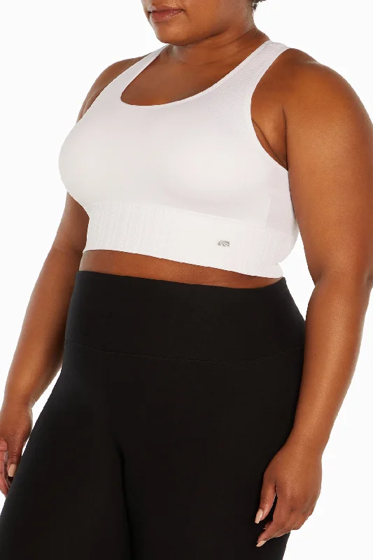 Sports bra for gym workouts -Cathy Seamless Sports Bra (Plus Size)