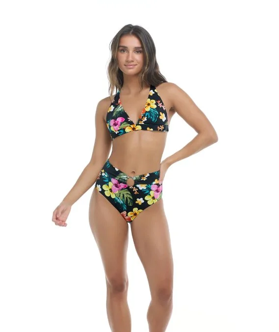 Swimwear with thin stripes -BODY GLOVE TROPICAL ISLAND FREYA TOP