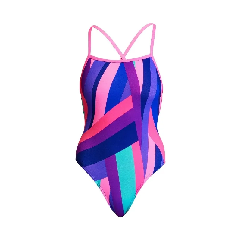 Green swimwear for women -Berry Beam | Ladies Strapped In One Piece