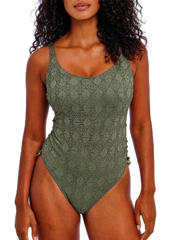 Swimwear with skid lining -Nomad Nights Underwired Swimsuit - Sage