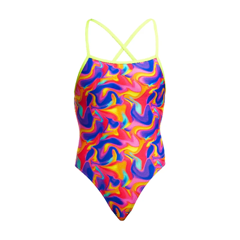 Swimwear for swim camps -Summer Swirl | Ladies Strapped In One Piece