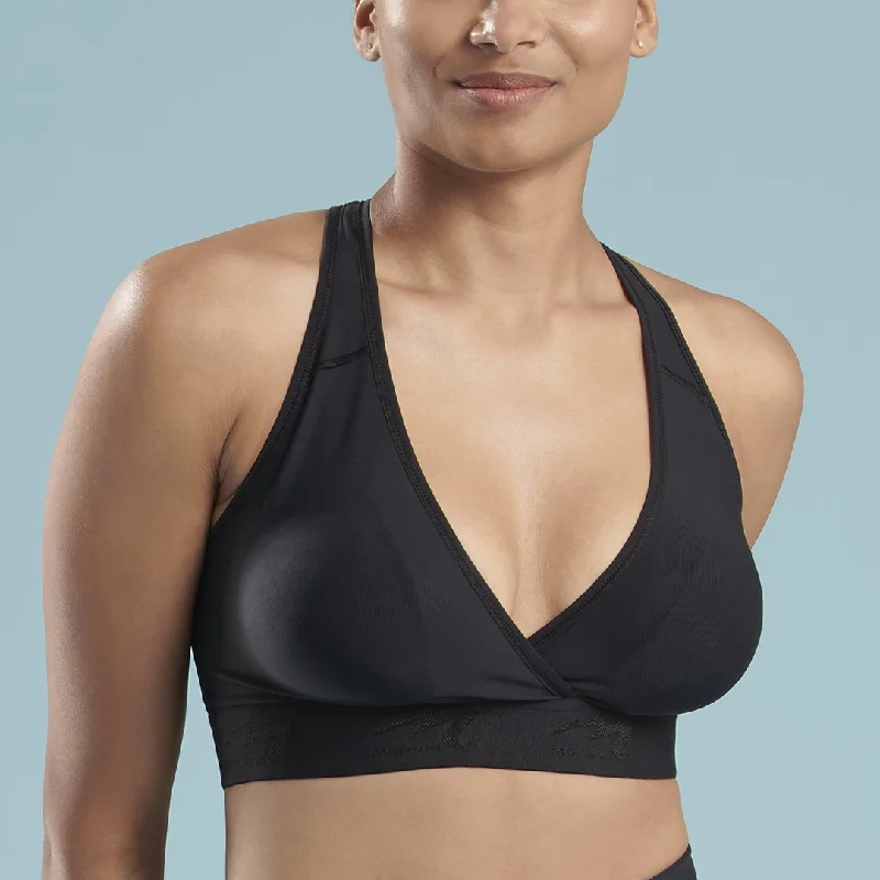 Sports bra with bold design -Plunge Comfort Bra - Style No. ME-813