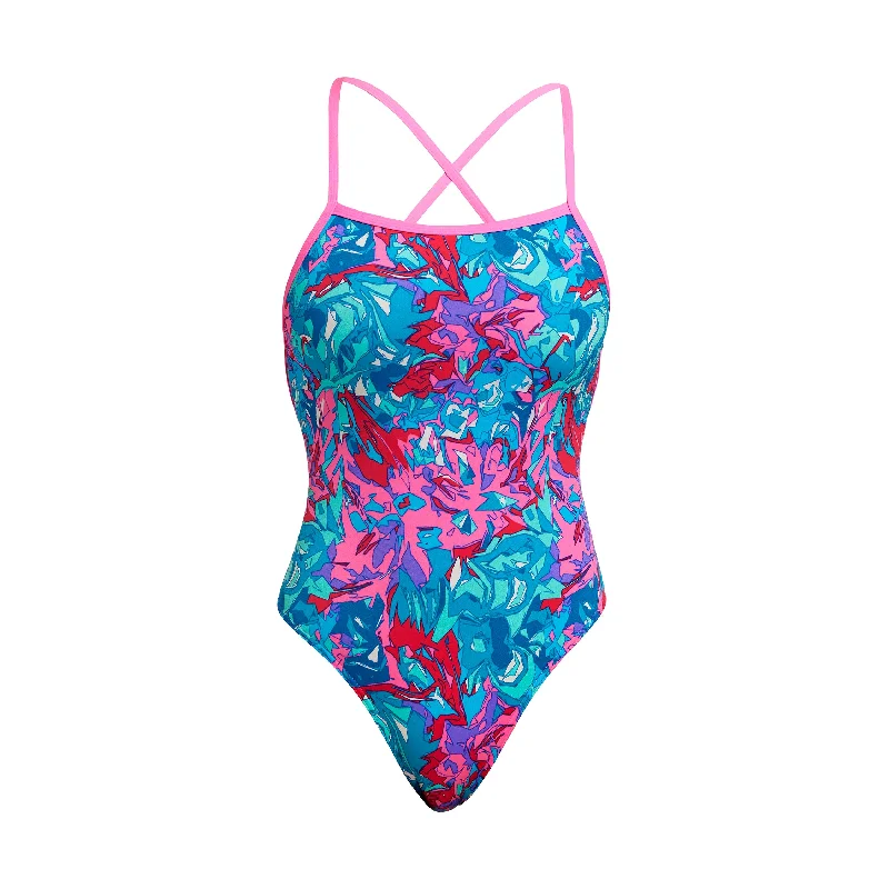 Swimwear with high collar -Manga Mad | Ladies Strapped In One Piece