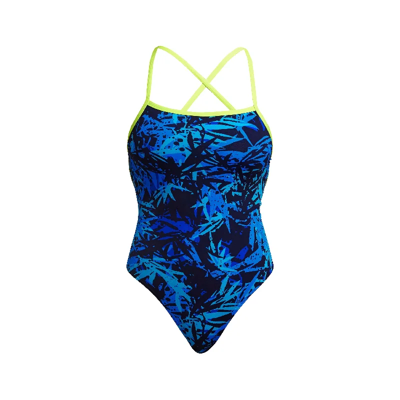 Navy swimwear for women -Seal Team | Ladies Strapped In One Piece