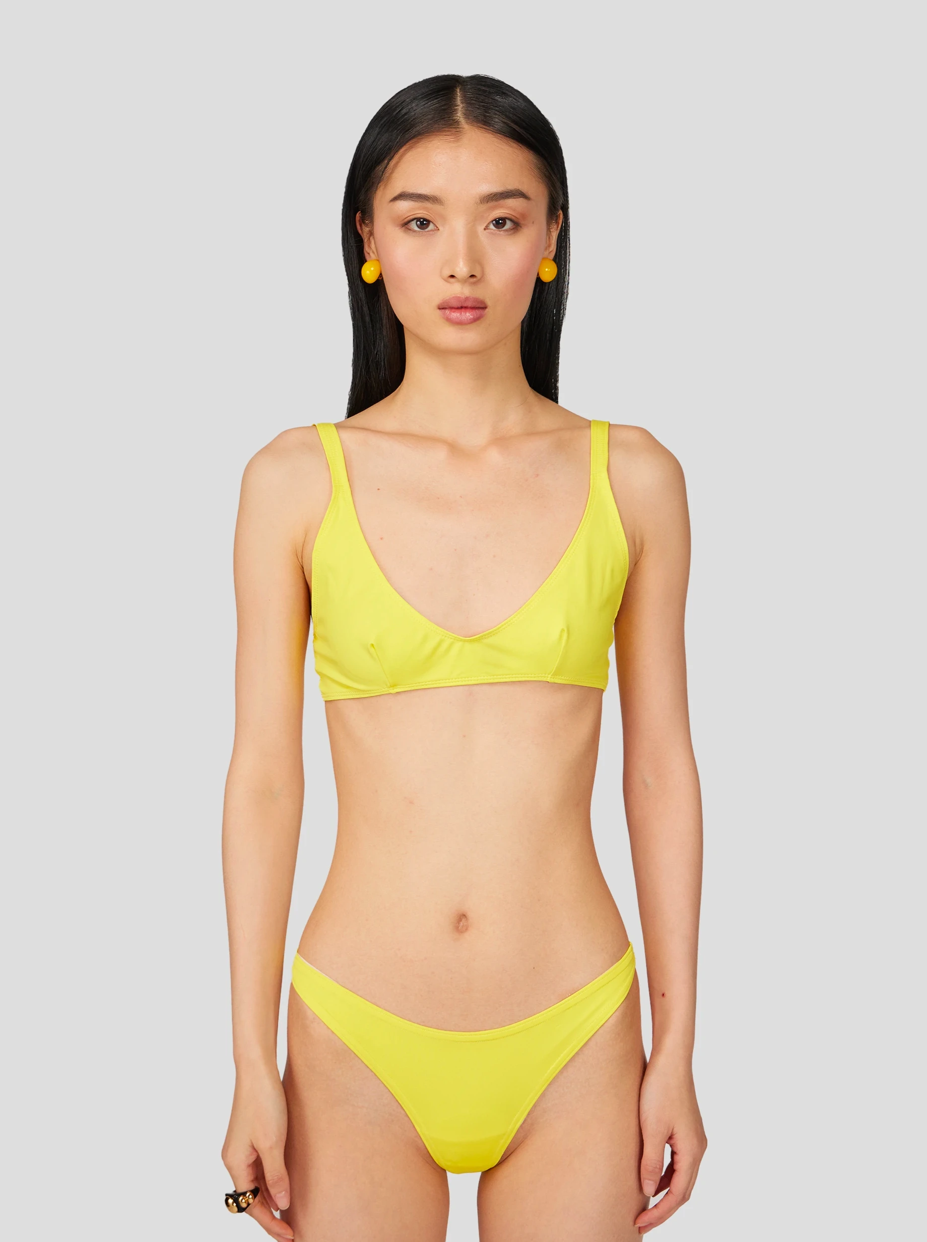 Sports bra with comfy padding -Gala Bra Swimsuit in Yellow Arnica