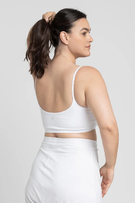 Sports bra with secure straps -Organic Cotton Low Back Bra