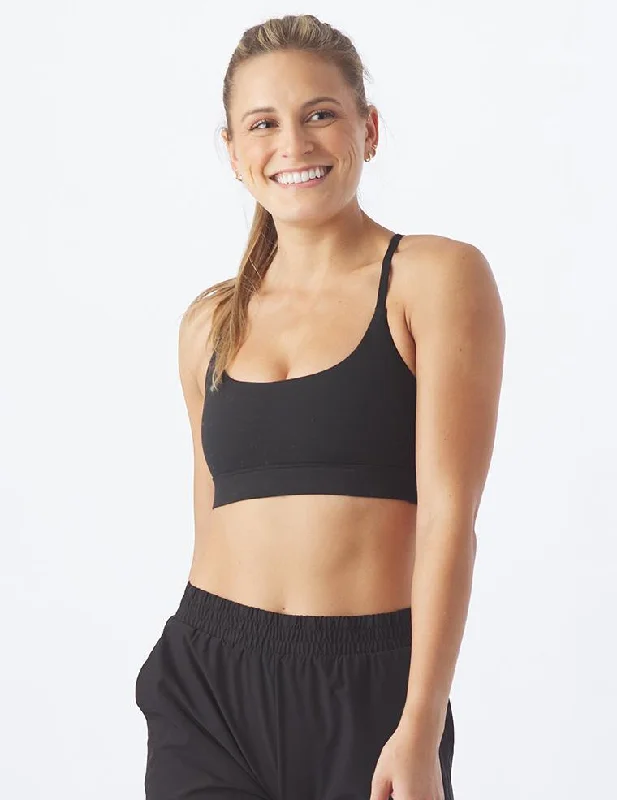 Sports bra for active women -River Bra: Black