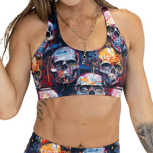 Lightweight sports bra for summer -Butterfly Back Bra | Death By Art