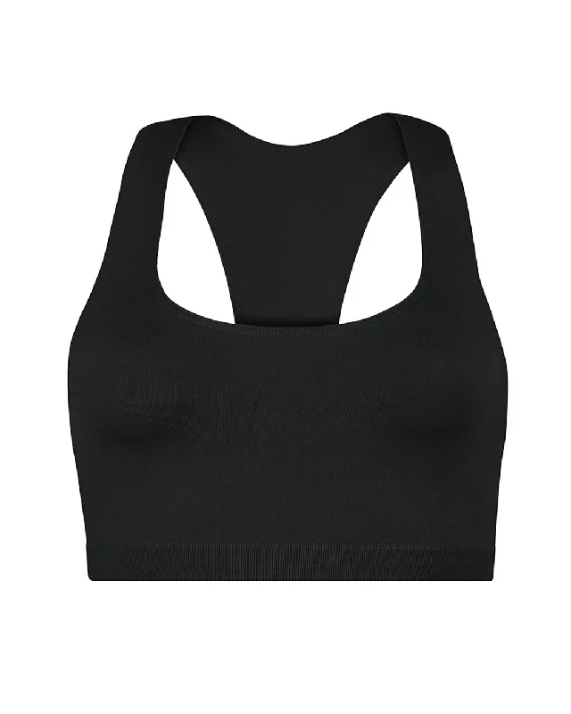 Sports bra for outdoor fitness -ELATED Bra Top | Black