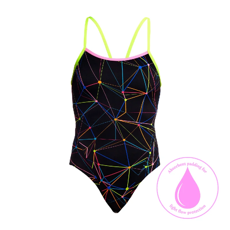 Patterned swimwear for women -Star Sign | Ladies Swim Secure One Piece