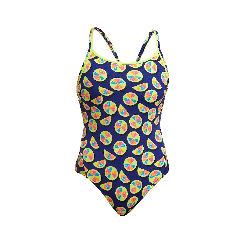 Swimwear with firm straps -You Lemon | Ladies Diamond Back One Piece