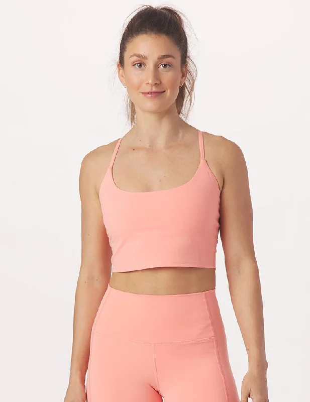 Sports bra for running class -Pure Bra: Sherbert