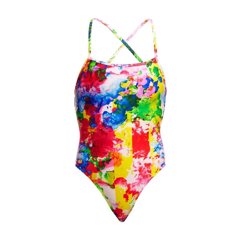 Swimwear with logo print -Ink Jet | Ladies Strapped In One Piece