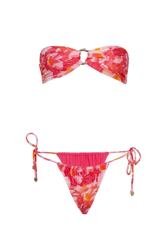 Swimwear with side zipper -VDM The Label Bailey Iris Reversible Bandeau