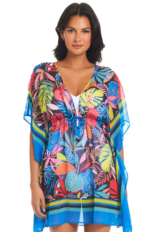 Swimwear for triathlon pool -Bleu Rod Beattie Color Field Caftan