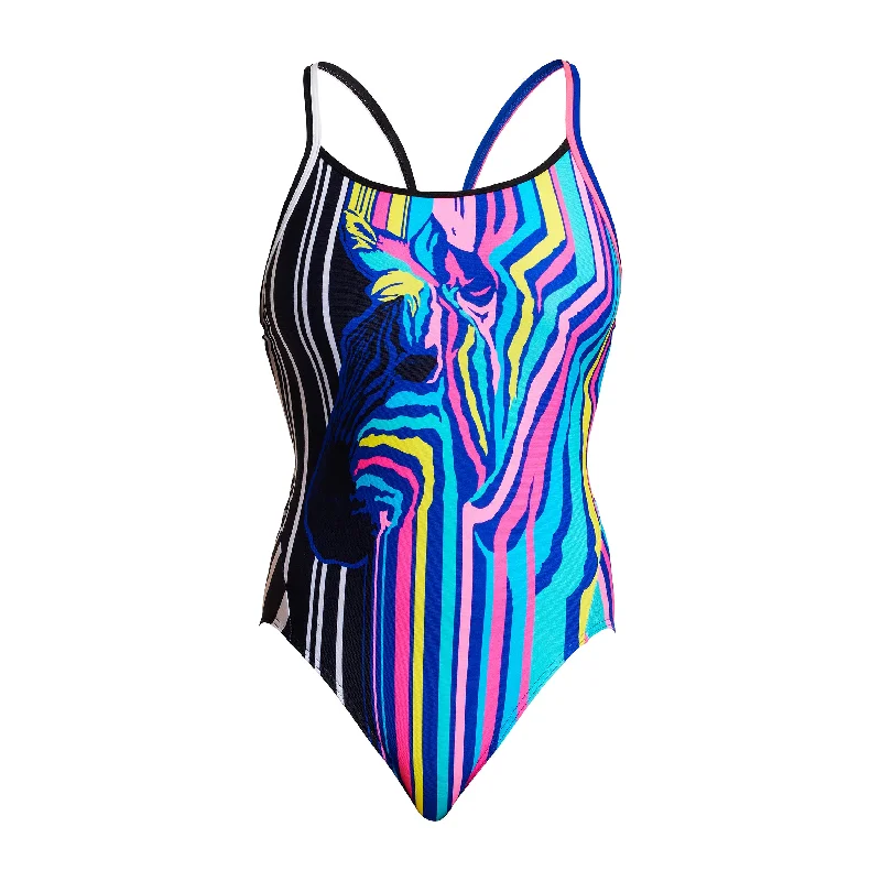 Seamless swimwear for pool -Zorse Code | Ladies Diamond Back One Piece