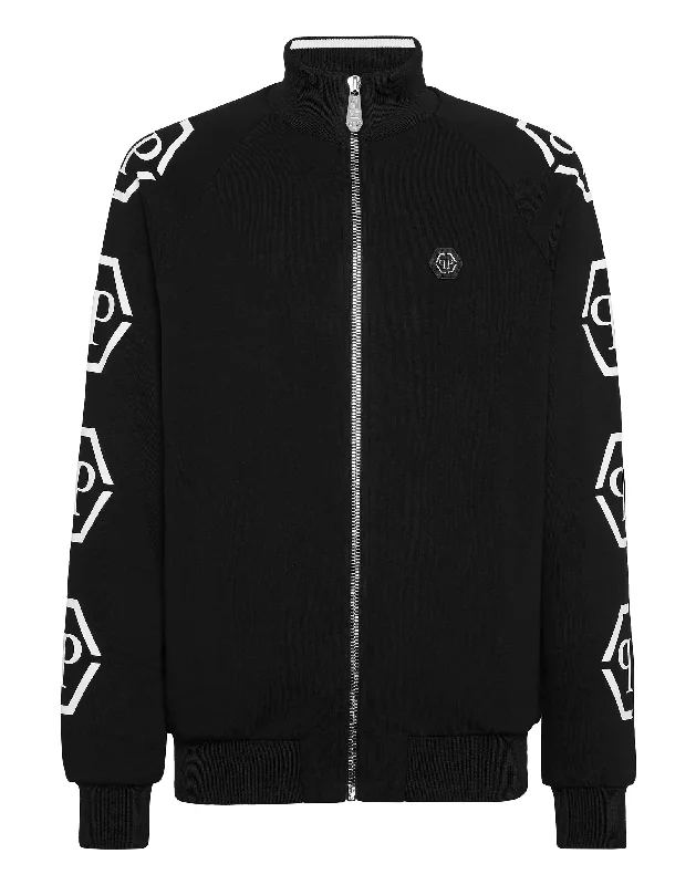 Sports jacket for rainy workouts -Jogging Jacket Monogram