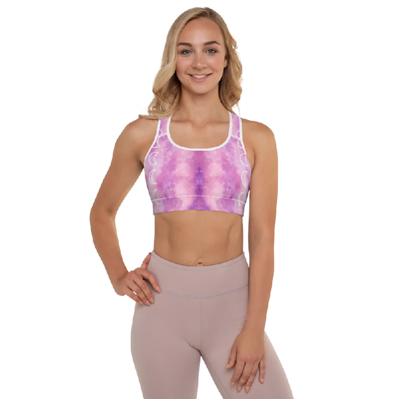 Sports bra with crisscross straps -Chandini Padded Sports Bra