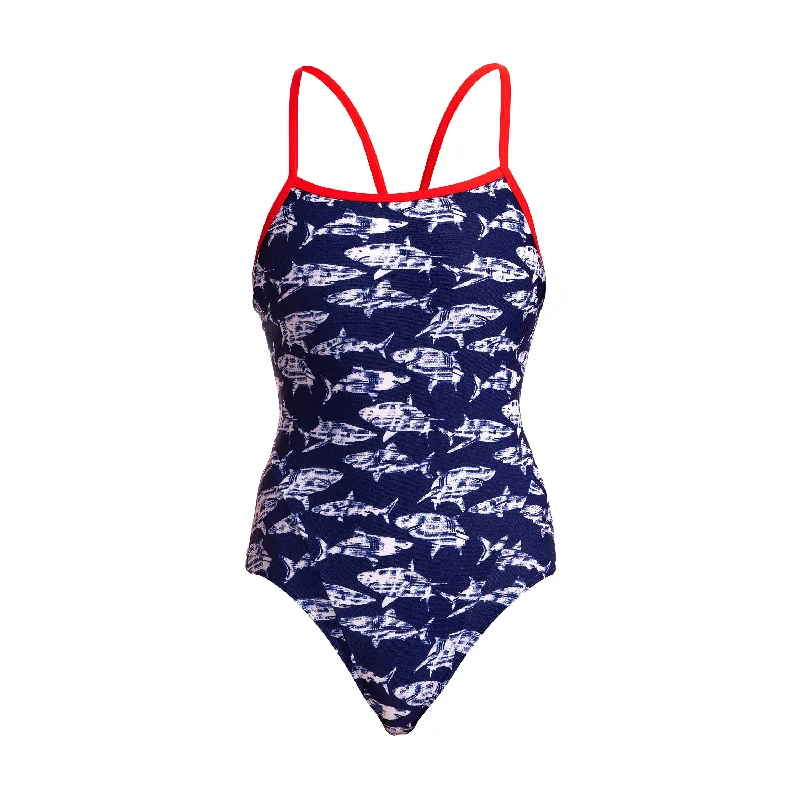 Durable swimwear for surfing -Rompa Chompa | Ladies Single Strap One Piece