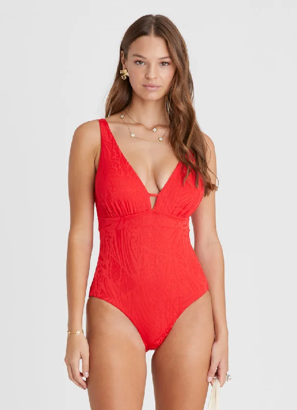 Swimwear with island print -Rossa Alana DD/E Cup One Piece