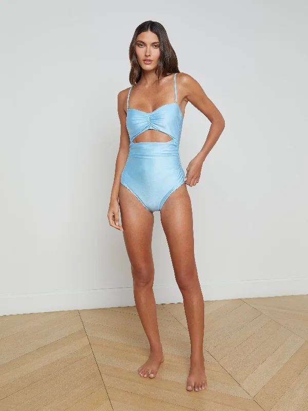 Swimwear with knot ties -Lily One-Piece Swimsuit