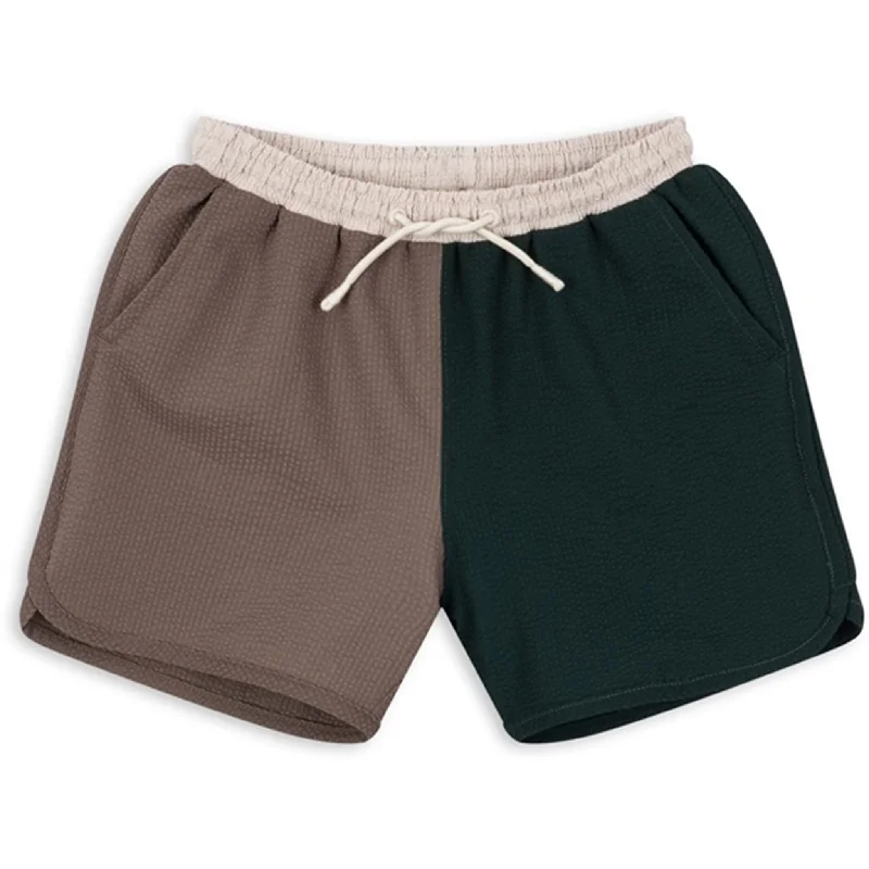 Sports shorts for gym routines -Konges Sløjd Seer Asnou Swim Shorts Pinel Grove/Shitake/French Oak