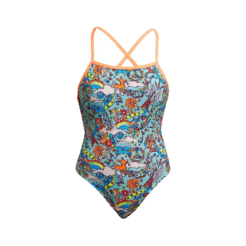 Navy swimwear for pool -Sunny Bunny | Ladies Tie Me Tight One Piece