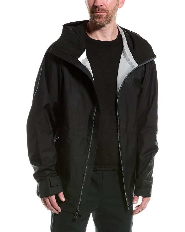 Black sports jacket for casual -Rossignol SKPR 3L Jacket