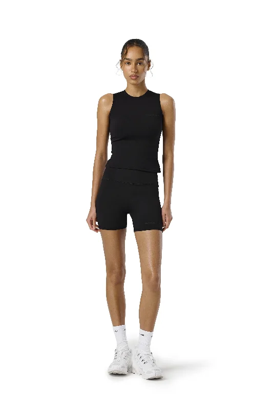 Sports top for gym routines -Active Vest in Jet