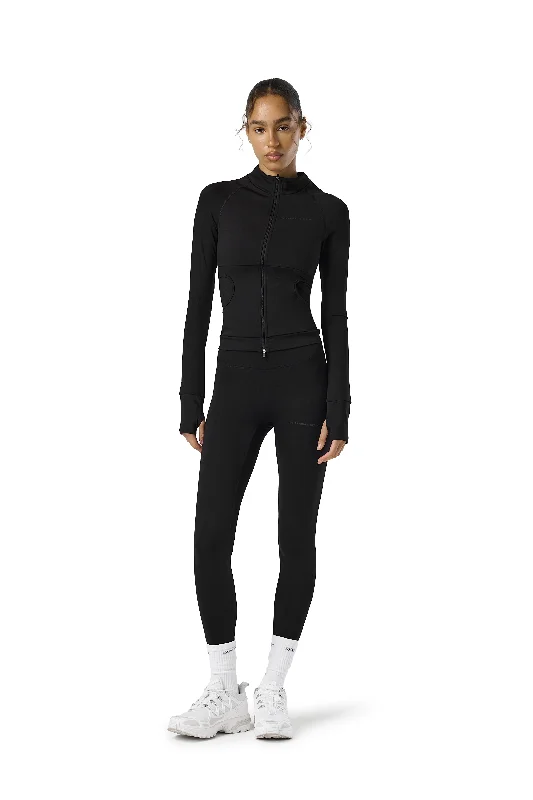 Sports top for running goals -Active Zip Up in Jet