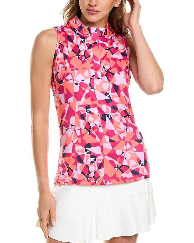 Sports top with fun fit -Callaway Geometric Floral Top