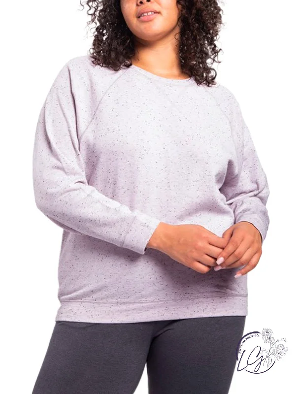 Sports top with cool straps -Curvy Sprinkled Love Long Sleeve