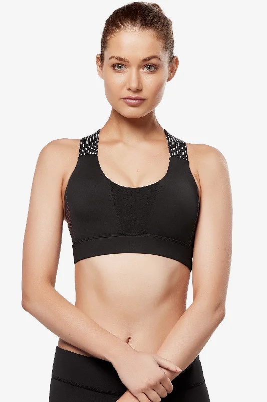 Sports top with thin straps -Georgia Crop - Hyper Slide