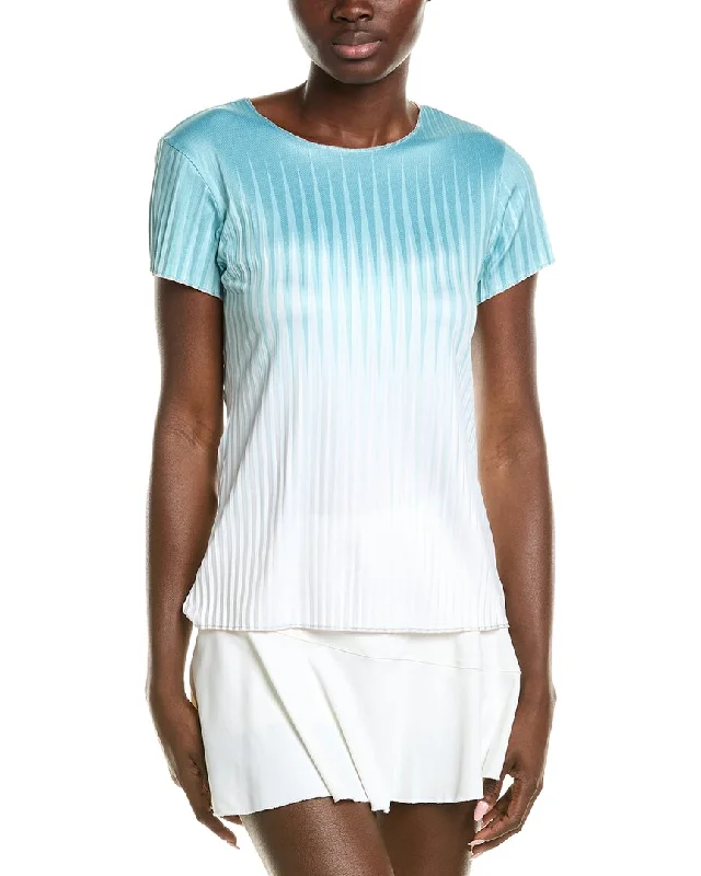 Sports top with short sleeves -K-Swiss Pleated Crew Top