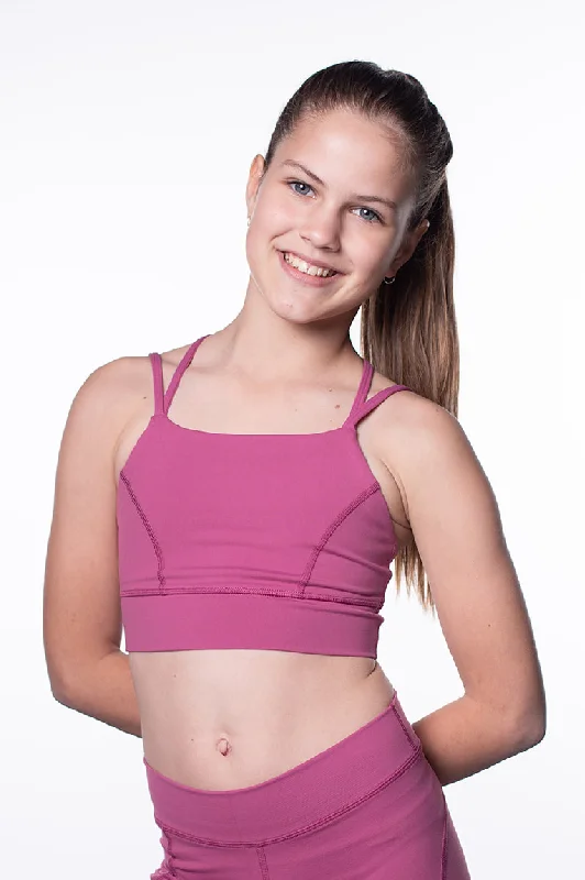 Sports top with trendy fit -Luxe Highline Crop Musk