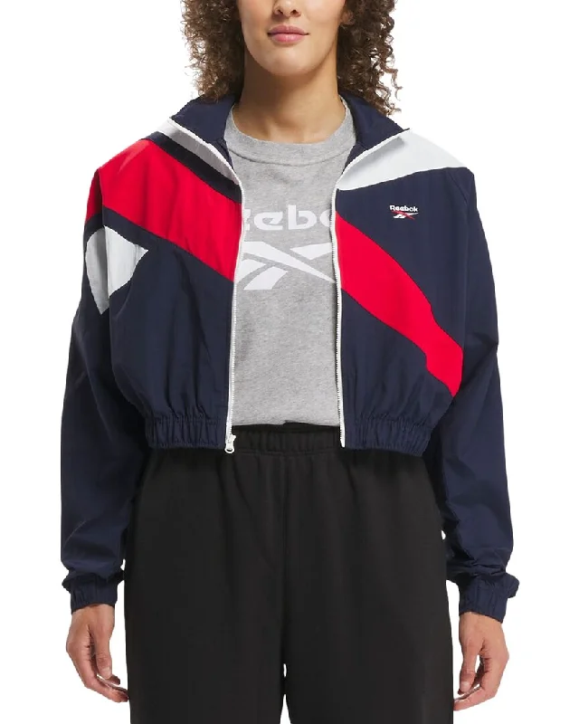 Sports top with reflective strips -Reebok Track Top