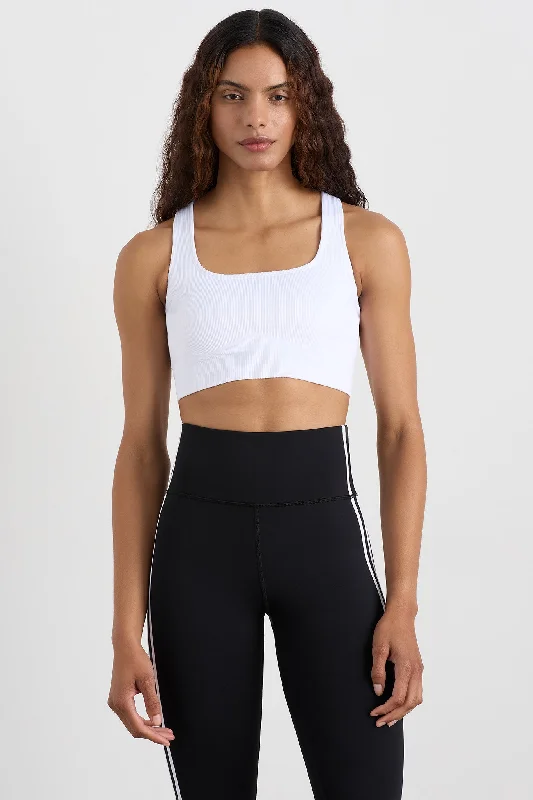 Sports top with chic straps -Seamless Crop 331