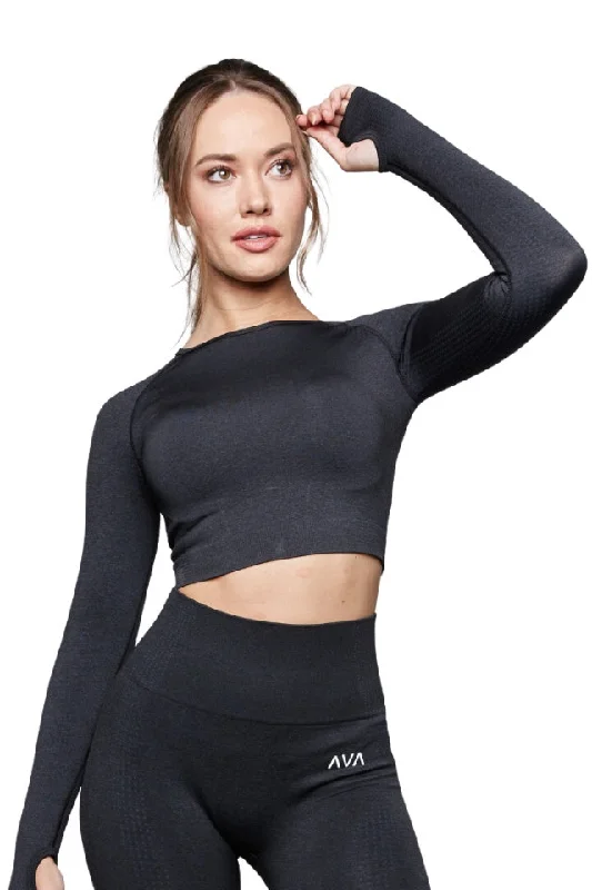 Sports top with sleek straps -Skin Crop Top