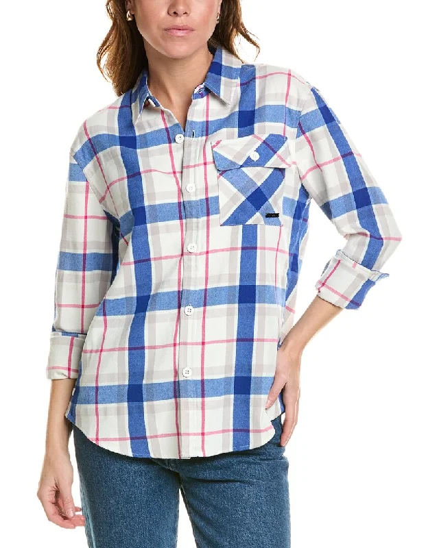 Sports top with sleek fit -Spyder Fab Flannel Shirt