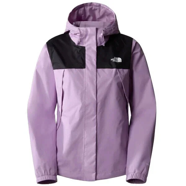 Sports top with cool fabric -The North Face Antora NF0A7QEUP5B Womens Lilac Black Long Sleeve Jacket S NCL218