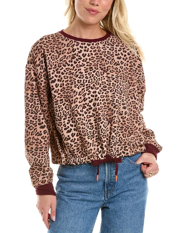 Sports top with sleek fit -The Upside Leopard Jane Crew