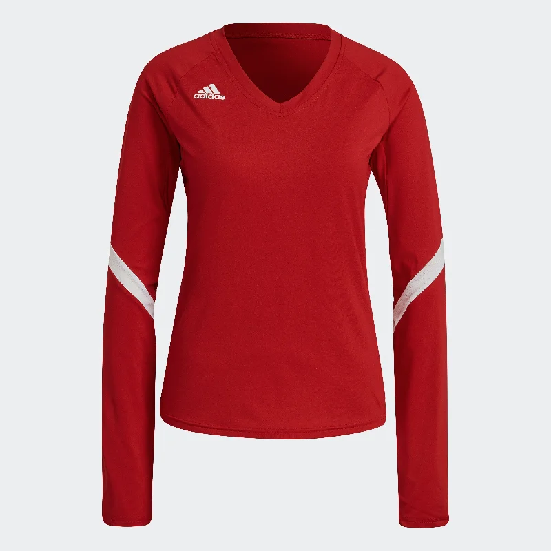 Sports top for running class -Women's adidas Quickset Long Sleeve Jersey