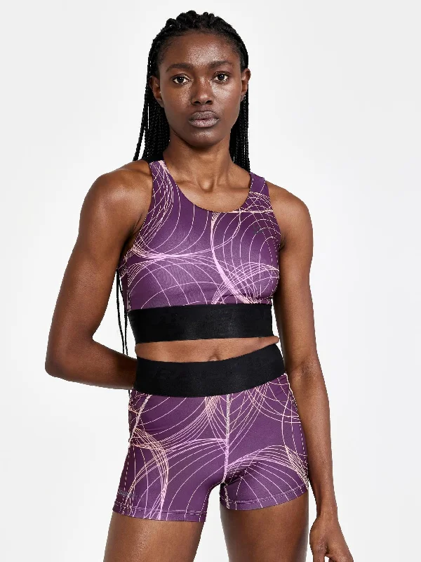 Sports top with trendy straps -Women's CORE Charge Sport Top